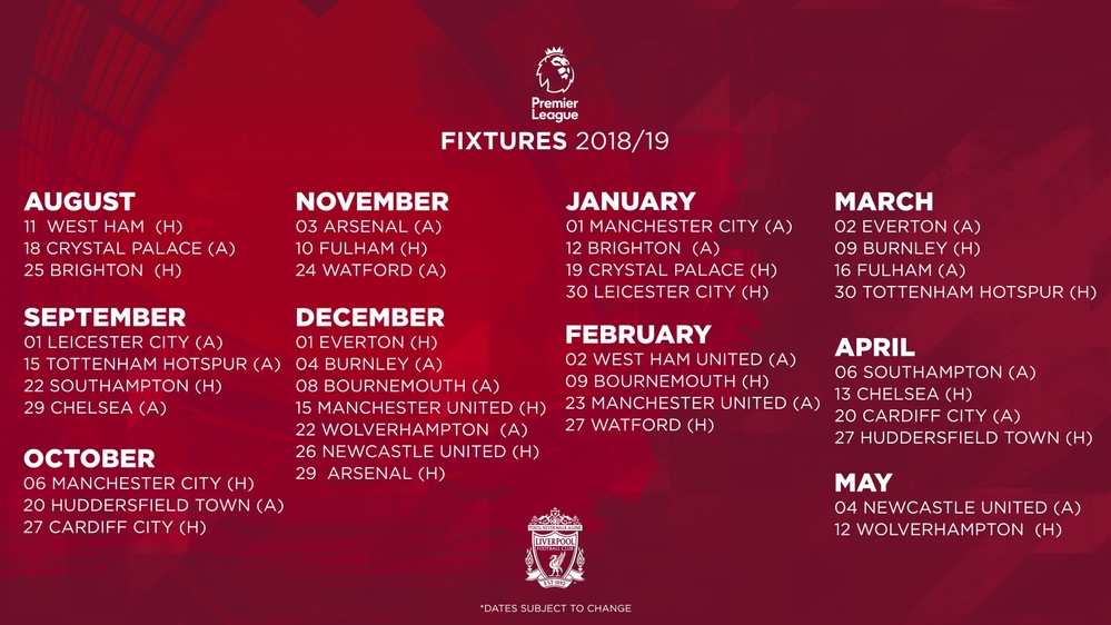 Ngoại hạng Anh công bố lịch thi đấu mùa giải 2018/2019: Man City đụng Arsenal ngày khai màn