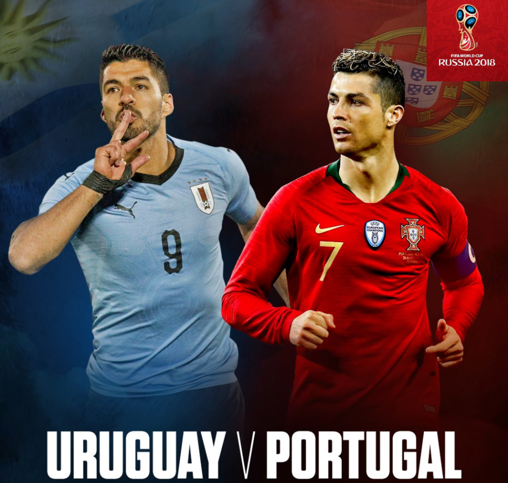 
Uruguay - Bồ Đào Nha là cuộc thư hùng thứ 2 được CĐV trái bóng tròn đặc biệt quan tâm. Đây là dịp để Ronaldo và Suarez chứng tỏ sự xuất sắc của mình ở vị trí trung phong của những ĐTQG hàng đầu thế giới hiện nay.