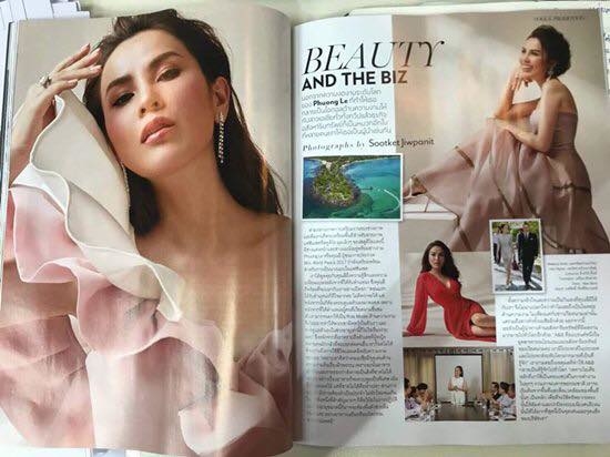 
Hình ảnh Phương Lê trên tạp chí Vogue của Thái Lan.