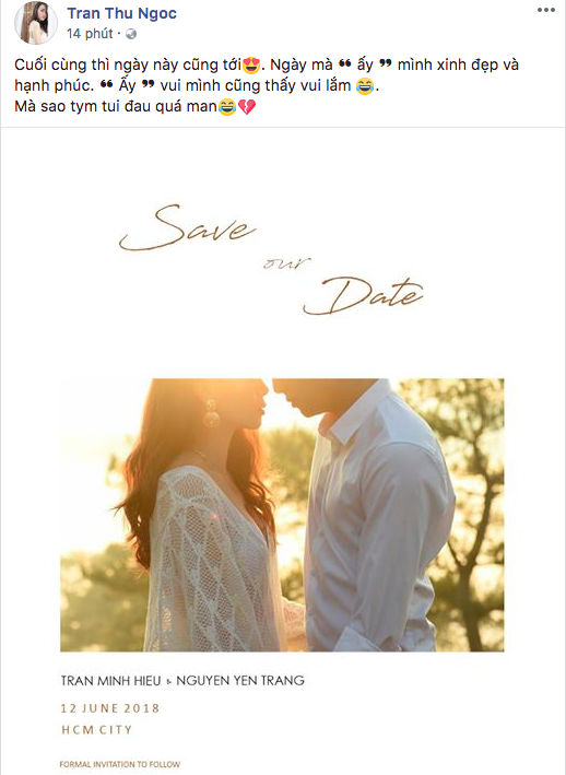 
Và cũng mới đây, tấm thiệp cưới của cả hai được lộ trên mạng xã hội khi một người bạn đã chia sẻ. Theo như được biết, cả hai sẽ làm đám cưới hôm nay 12/6.  - Tin sao Viet - Tin tuc sao Viet - Scandal sao Viet - Tin tuc cua Sao - Tin cua Sao