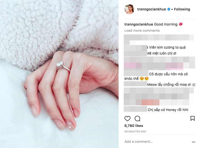 
Lan Khuê chia sẻ chiếc nhẫn đính hôn trên Instagram cá nhân.  - Tin sao Viet - Tin tuc sao Viet - Scandal sao Viet - Tin tuc cua Sao - Tin cua Sao