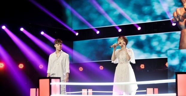 
Mỹ Hằng - An Duy đem lại không gian lãng mạn cho The Voice 2018.