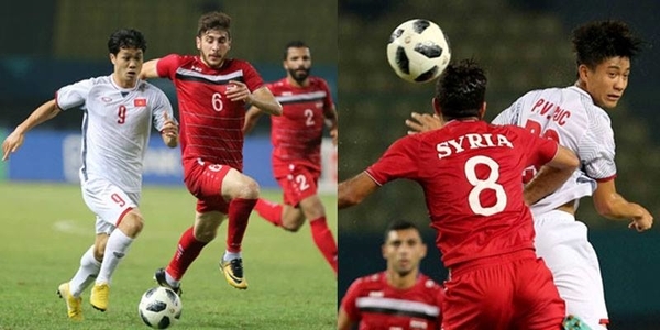 
Trong trận tứ kết gặp tuyển Việt Nam vào ngày 27/8 vừa qua, áo đấu của tuyển Olympic Syria chỉ in số cầu thủ và tên quốc gia của họ