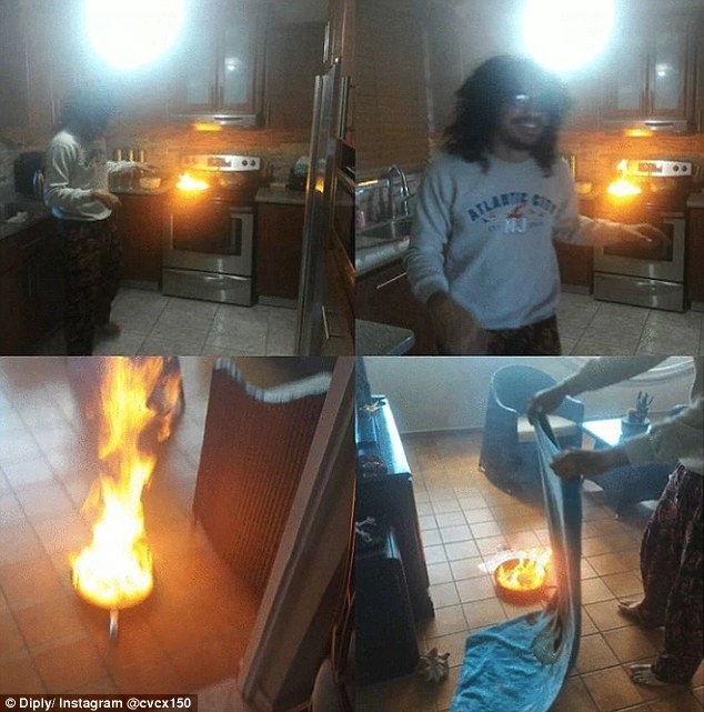 
Cảnh tượng đáng lo ngại với những đầu bếp nghiệp dư - đốt cháy căn bếp chỉ trong tích tắc