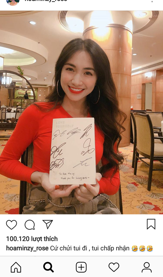 
Hòa Minzy chấp nhận bị chửi khi khoe chữ ký của BTS.