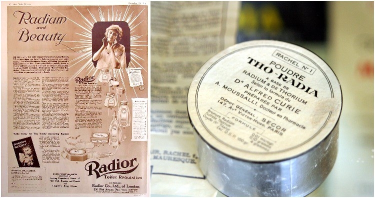 
Sản phẩm kem dưỡng da, son môi, kem đánh răng có chứa phóng xạ của Tho-Radia từng làm mưa làm gió ở Paris và mang lại cho nhà sản xuất lợi nhuận khổng lồ