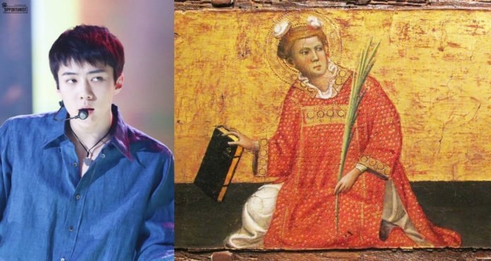 
Bức vẽ của Thánh Stephen được cho là khá giống với Sehun