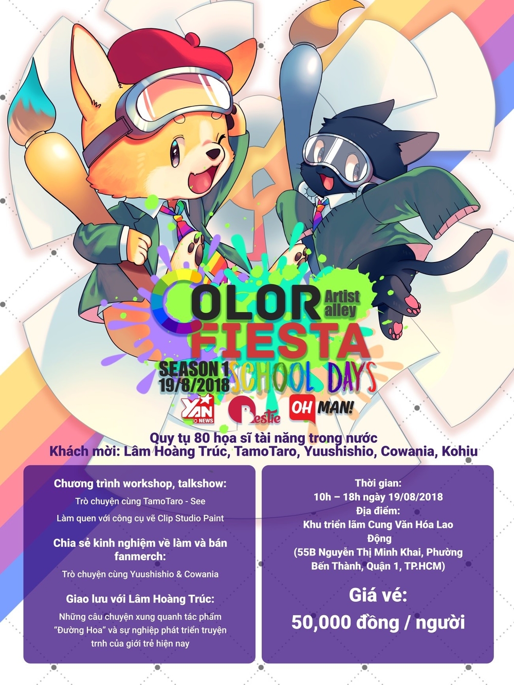 Cuối tuần này rủ nhau đến sự kiện Color Fiesta - Nơi hội tụ của những con tim yêu hội họa