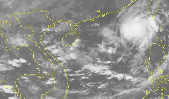 
Hình ảnh vệ tinh của áp thấp nhiệt đới