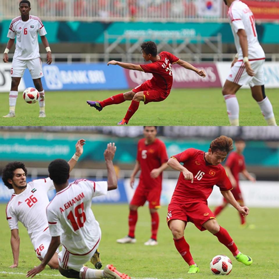 
Tuyển Việt Nam đã cố gắng rất nhiều trong trận đấu gặp UAE.