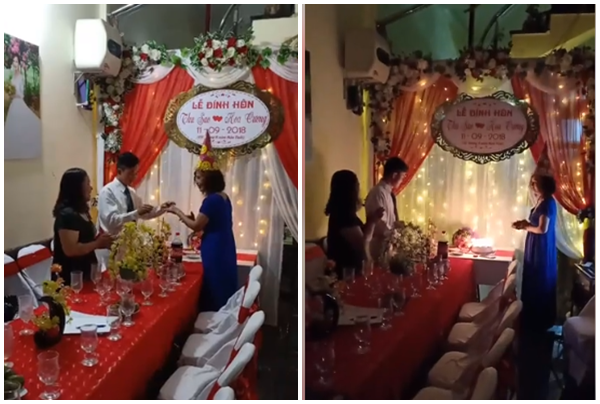 
Chú rể Hoa Cương tổ chức tiệc sinh nhật lãng mạn cho vợ.