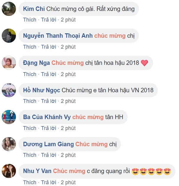 
Cư dân mạng gửi lời chúc mừng tới tân Hoa hậu Việt Nam
