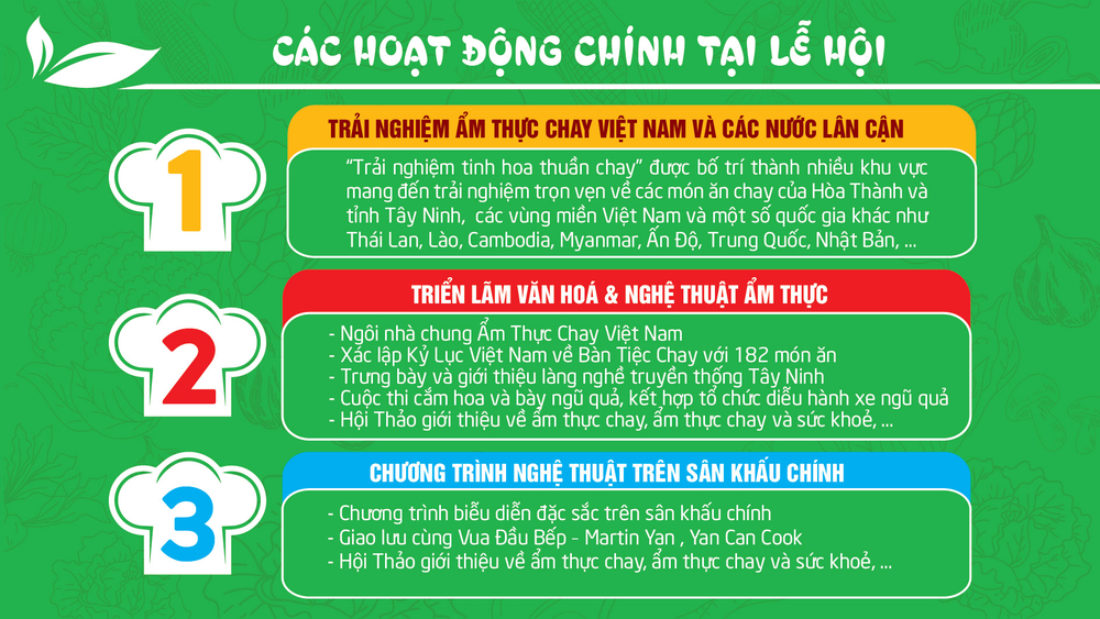 Lễ hội ẩm thực chay Hòa Thành: Chế biến 182 món chay để xác lập kỷ lục Việt Nam