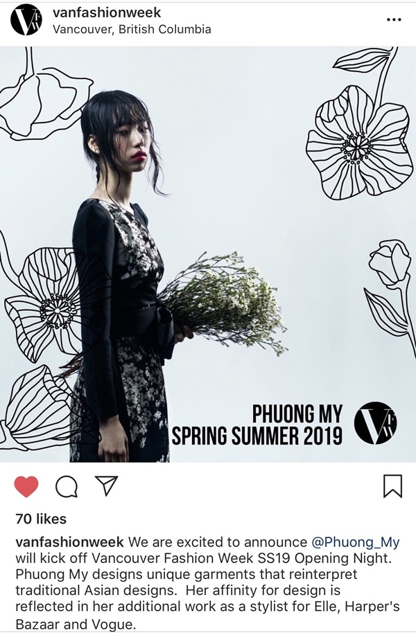 
Thông tin được đăng tải trên trang của Vancouver Fashion Week.