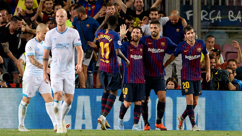
Với thắng lợi huỷ diệt trước PSV, Barcelona đã trải qua 19 mùa giải liên tiếp tại cúp C1 châu Âu không thua ở trận mở màn. Messi và các đồng đội chắc chắn sẽ là ứng cử viên hàng đầu cho chức vô địch năm nay.