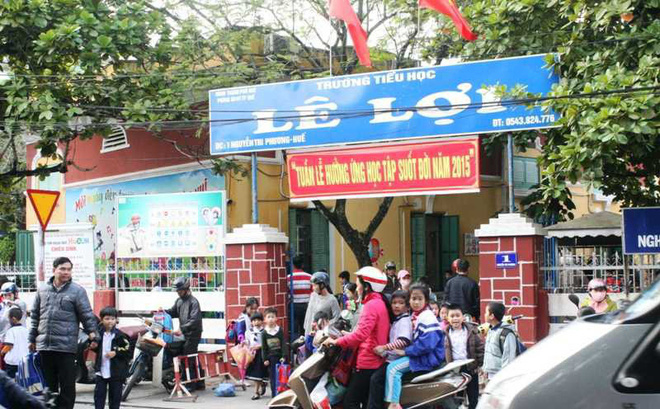 
Trường Tiểu học Lê Lợi (TP Huế) nơi cô Phạm Thị Hương Lan công tác - Ảnh: Internet