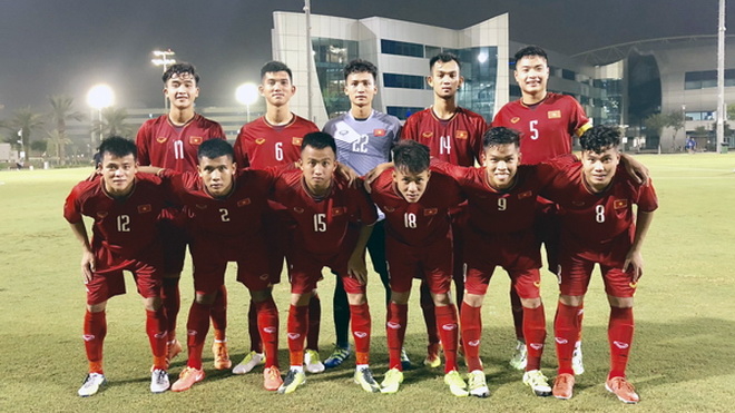 
U19 Việt Nam tại giải giao hữu ở Qatar.