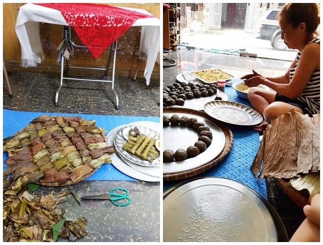 
Làm bánh truyền thống cũng là một sở trường của cô dâu Thu Sao - Ảnh: Internet