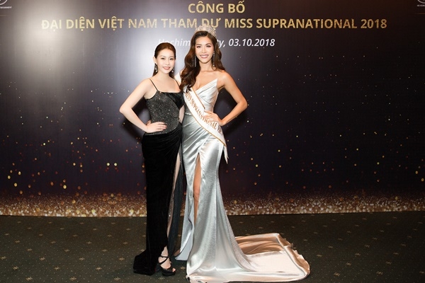 Dàn người đẹp nô nức đến chúc mừng Minh Tú dự thi Hoa hậu Siêu quốc gia 2018