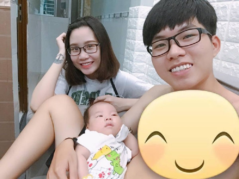 
Tổ ấm 3 người hạnh phúc của Thanh Trần - Ảnh: FBNV