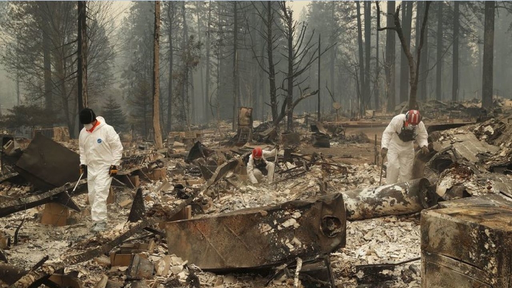 Cháy rừng ở California khiến 48 người thiệt mạng, nhà xác di động được thiết lập tại hiện trường