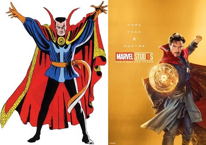 
Doctor Strange của Benedict Cumberbatch trong Doctor Strange, Thor: Ragnarok, và Avengers: Infinity War. Nhân vật này cũng được yêu thích chẳng kém cạnh gì những tượng đài Captain America hay Iron Man của MCU.
