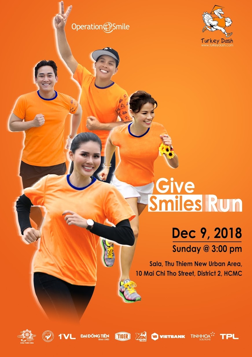 
Turkey Dash – Nụ Cười Việt là hoạt động chạy bộ từ thiện thường niên đã trở lại với mục tiêu sẽ đem đến 300 nụ cười trọn vẹn cho các trẻ em kém may mắn.