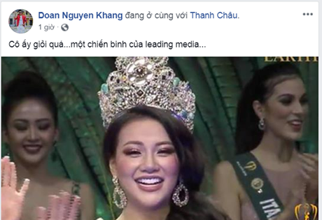 
Trên trang cá nhân, MC Nguyên Khang tự hào: “Phương Khánh đăng quang Hoa hậu Trái đất. - Tin sao Viet - Tin tuc sao Viet - Scandal sao Viet - Tin tuc cua Sao - Tin cua Sao
