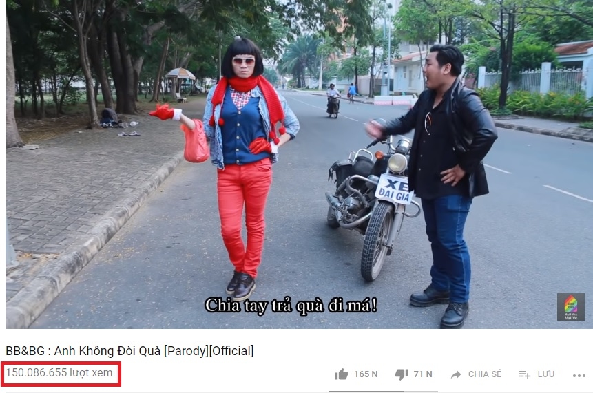 
BB Trần phấn khởi vì MV parody Anh không đòi quà cán mốc 150 triệu view.