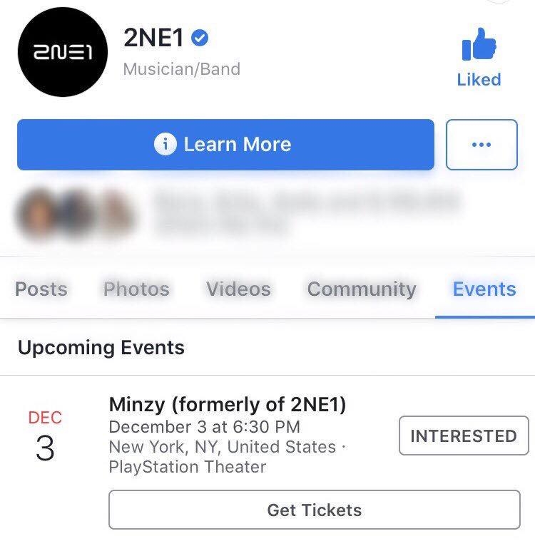 
Fanpage chính thức của nhóm cũng thêm sự kiện này.