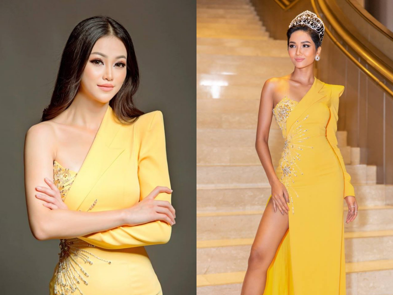 
Dù diện lại những bộ trang phục mà H'Hen Niê đã mặc nhưng tân Hoa hậu Trái đất cũng không hề thua kém đàn chị.