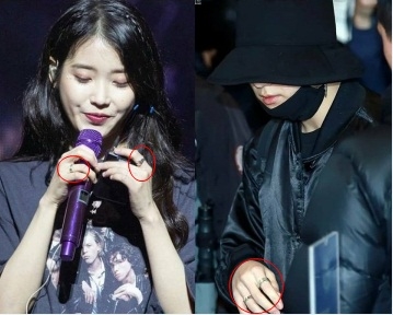 IU và Jungkook bị fan phát hiện đeo nhẫn đôi, bùng phát nghi vấn hẹn hò?
