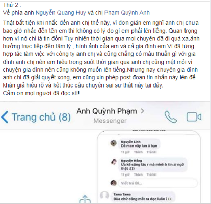 Bảo Anh chính thức lên tiếng về tin đồn người thứ 3, tag thẳng tên Quang Huy - Phạm Quỳnh Anh