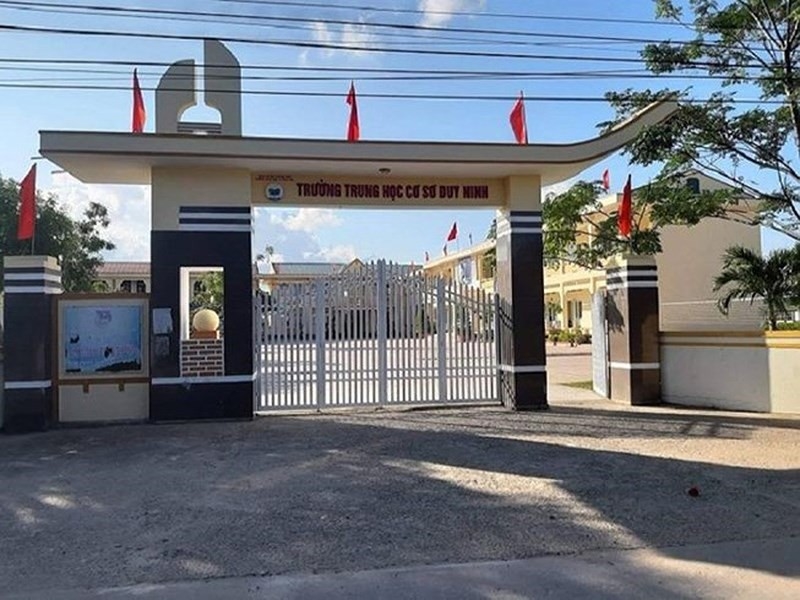 
Trường THCS Duy Ninh, nơi xảy ra vụ việc 231 cái tát gây chấn động dư luận - Ảnh: Internet