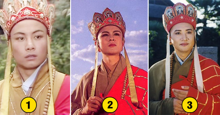 
Nhân vật Đường Huyền Trang trong Tây Du Ký năm 1986 phải có đến 3 lần đổi diễn viên, từ trái qua phải: Uông Việt, Từ Thiếu Hoa, Trì Trọng Thụy.