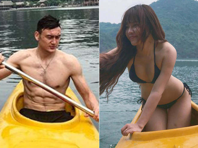 
Văn Lâm và "bạn gái tin đồn" Yến Xuân để lộ nhiều hình ảnh đi nghỉ dưỡng cùng nhau - Ảnh: Internet