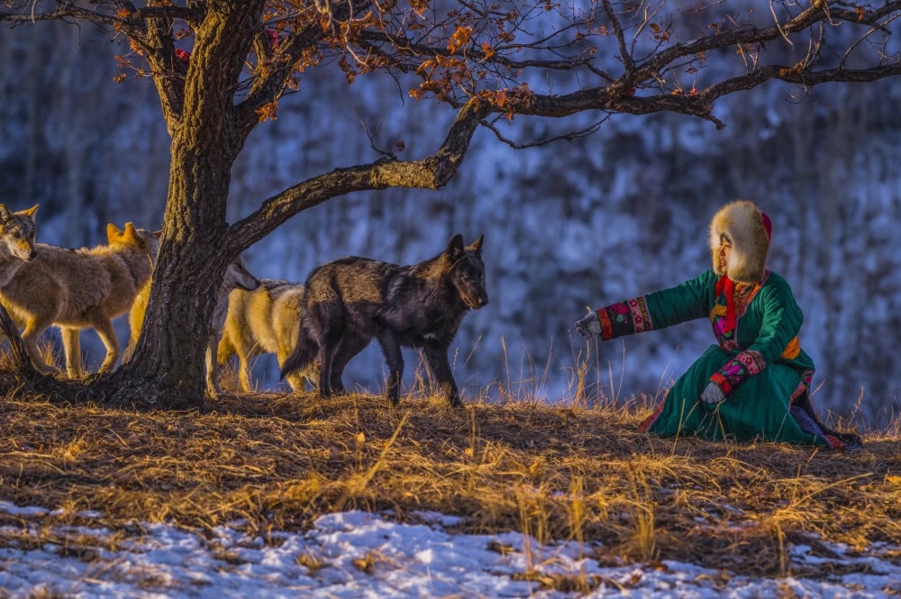 Cô gái Mông Cổ với dàn pet 