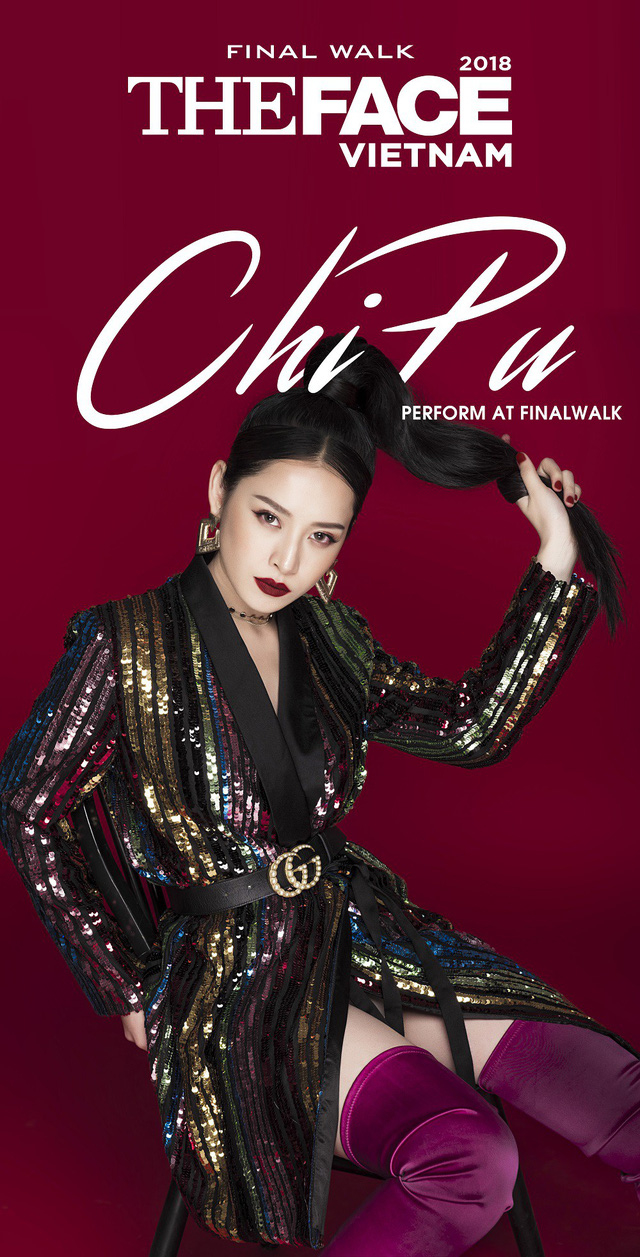 
Chi Pu là ca sĩ được mời trình diễn tại The Face 2018.
