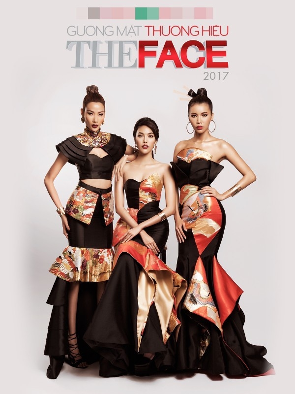 
Còn đây là tấm poster của The Face mùa trước (2017), HLV Lan Khuê ngồi chính giữa bức hình.