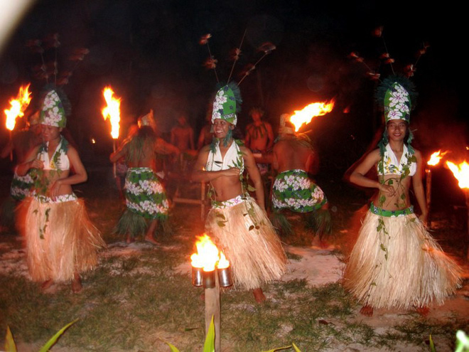 
Người dân tại một số quốc đảo đã cùng nhau nhảy múa mừng năm mới