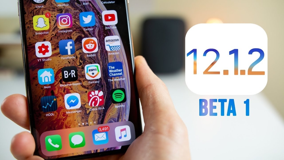 Hôm nay, bản thử nghiệm iOS 12.1.2 đầu tiên đến tay người dùng!