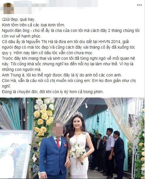 
Bài viết của người phụ nữ lên tiếng tố Nguyễn Thị Hà “cướp chồng” đang "gây bão" cư dân mạng. - Tin sao Viet - Tin tuc sao Viet - Scandal sao Viet - Tin tuc cua Sao - Tin cua Sao