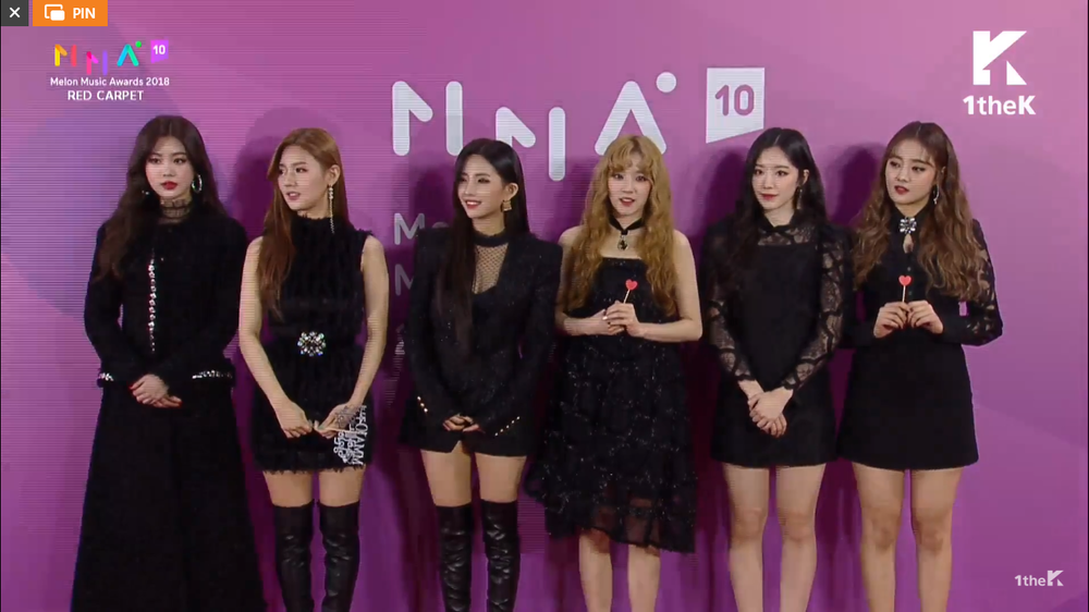 
(G)I-DLE tông xuyệt tông tại thảm đỏ Melon Music Awards.