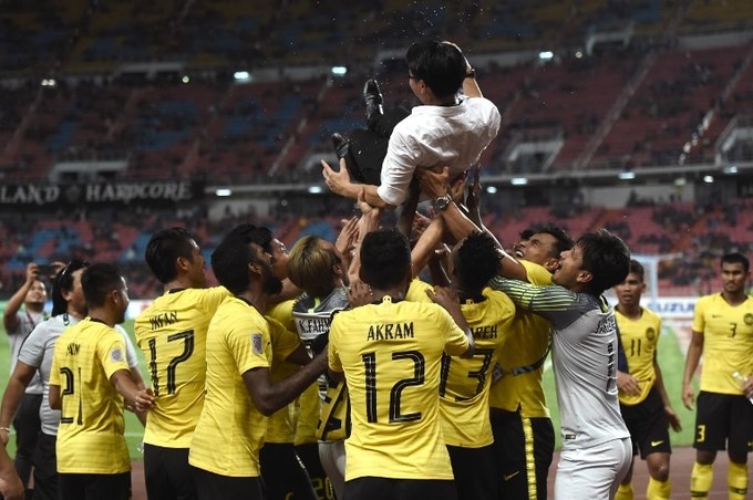 
ĐT Malaysia đang rất hưng phấn sau chiến thắng trước Thái Lan.