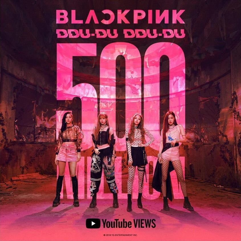 
BLACKPINK lập kỷ lục với MV 500 triệu view trên Youtube.
