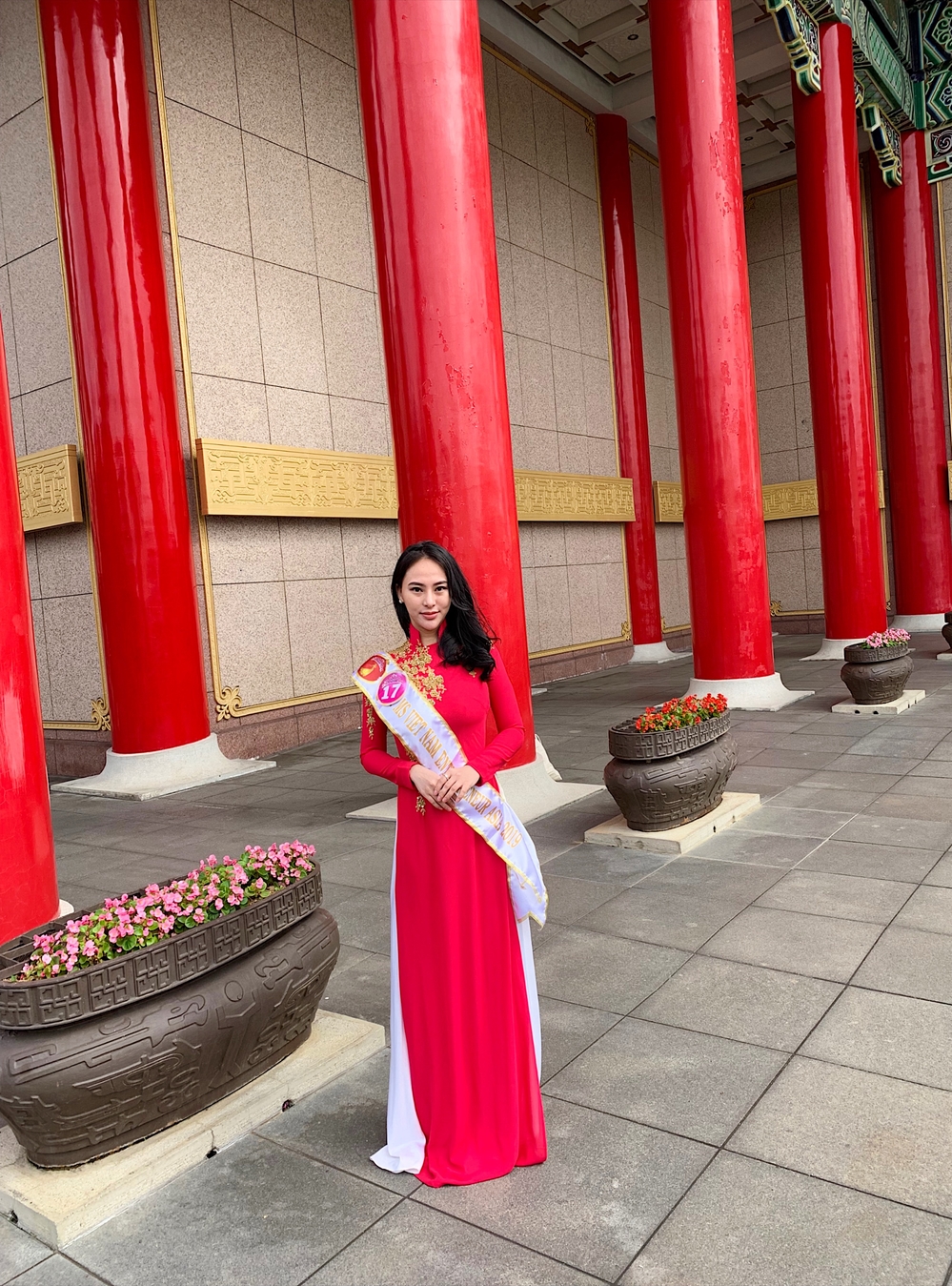 Thu Hoàng lặng lẽ sang Đài Loan dự thi Hoa hậu Doanh nhân người Việt châu Á 2019