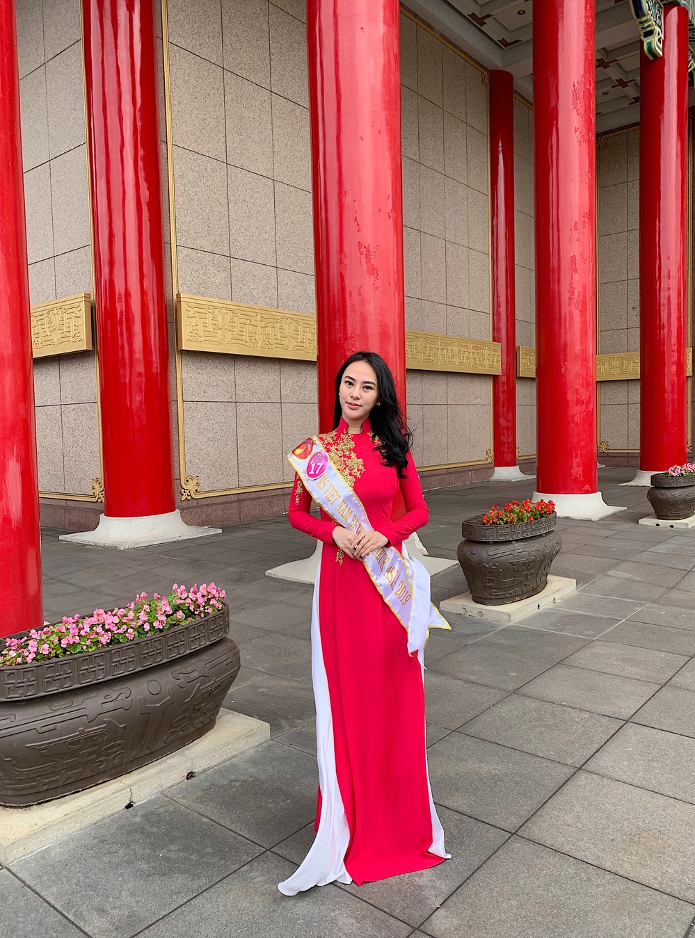Thu Hoàng lặng lẽ sang Đài Loan dự thi Hoa hậu Doanh nhân người Việt châu Á 2019
