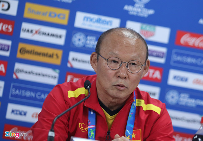 
HLV Park Hang-seo muốn đội tuyển Việt Nam cố gắng hết sức có thể trong trận ra quân.