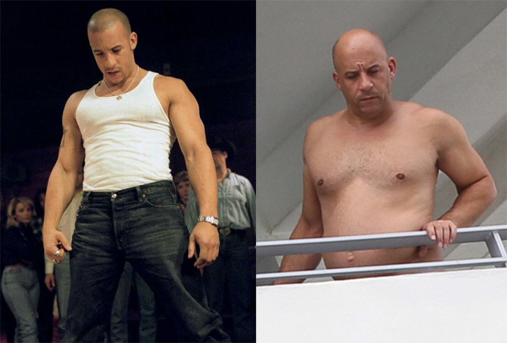 
Ai cũng biết người hùng phim hành động Vin Diesel sở hữu cơ bắp cuồn cuộn rất ấn tượng, thế nhưng nếu anh chỉ cần nghỉ xả hơi không tập luyện một thời gian là những khối cơ bắp đó sẽ hóa thành mỡ bụng ngay.