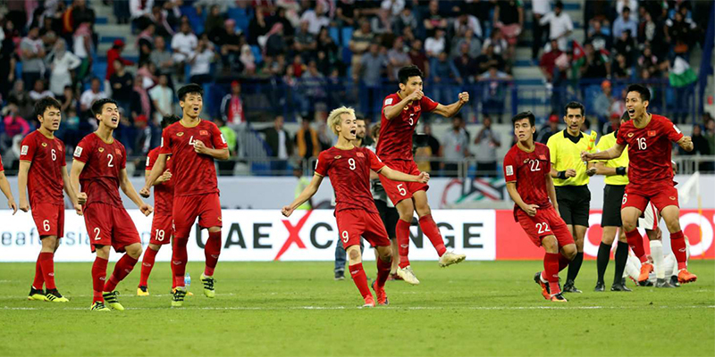 
Đội tuyển Việt Nam đã có một trận đấu tuyệt vời trước đối thủ đến từ Tây Á Jordan - Ảnh: Internet